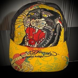 RARE VINTAGE✨ Ed Hardy by Christian Audigier Hat Collector Piece